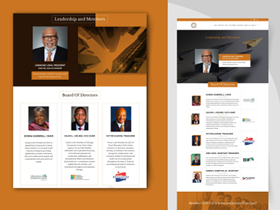 web page for african american alliance of cdfi CEO african afro american banner black brochure brown design digital graphic design interface modern organization page post site ui ux web