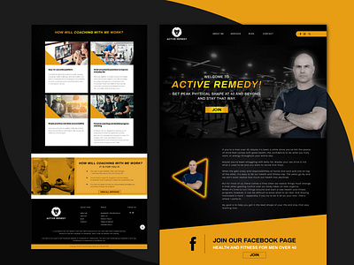 Website Homepage design for Active Remedy