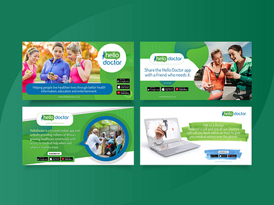 Social media digital banner design for medical apps apps consultation doctor green medical socialmediamarketing