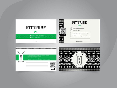 Business Card with Tribe/African/Aztec pattern african aztec business card card id card identity mayan name card tribe