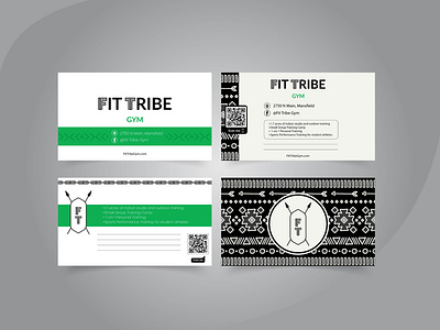 Business Card with Tribe/African/Aztec pattern