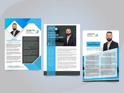 Curiculum Vitae profile design for business man