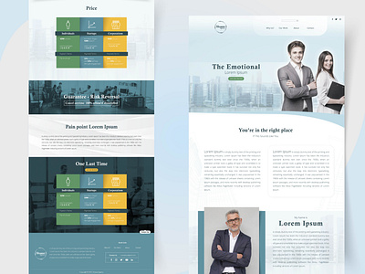 Homepage website redesign for business agency agency business clean excecutive landingpage modern neat office