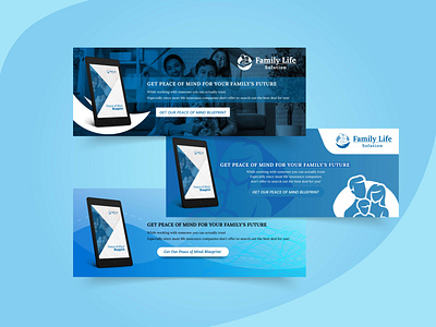 Linkedin banner for insurance company blue health insurance socialmediamarketing