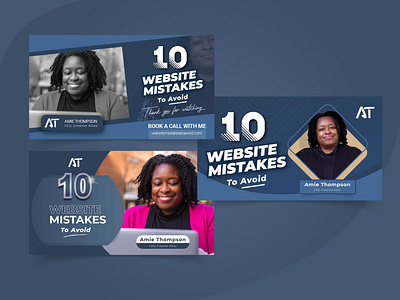 Social media banner for woman business black business navy socialmediamarketing woman