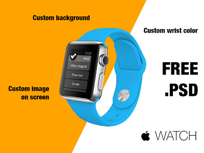  WATCH Mockup Kit | Free .PSD apple applewatch download free iwatch kit mockup psd watch watch