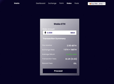 Liquid ETH 2.0 Staking blockchain design nft ui ux web3