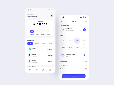 Digital Wallet Mobile App by Zakaria for 10am Studio on Dribbble