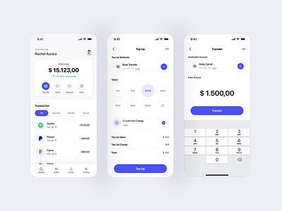 Digital Wallet Mobile App by Zakaria for 10am Studio on Dribbble