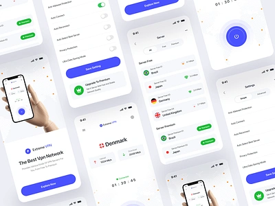 Extreme VPN - Vpn mobile App app app design appdesign connection internet mobile mobileapp network privacy proxy secure security server ui vpn