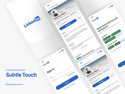LinkedIn App Redesign app design ui ux