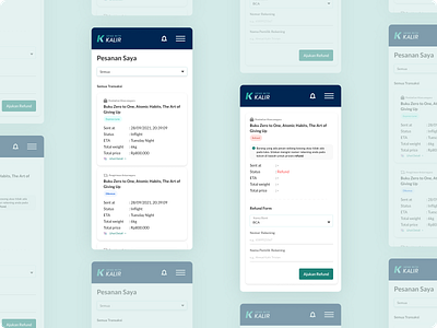 Customer Dashboard for Shipping Service app design ui ux