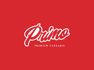 Primo Logo Mark & Badge arizona badge branding cannabis graphic design hispanic logo script typography vintage weed wordmark