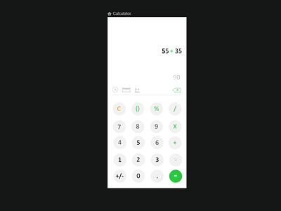 DailyUI 004 - Calculator adobexd animation appdesign dailyui dailyui004 design figma graphic design illustration invision ui