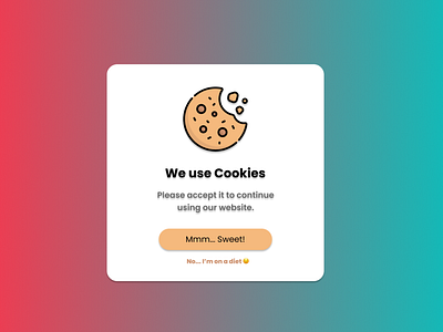 DailyUI 016 - Popup Overlay