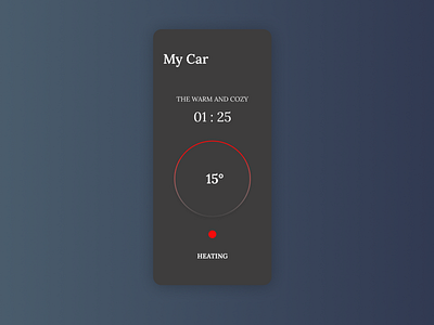 DailyUI 034 - Car Interface