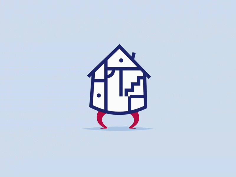 House #11 - Qualiscore 2d animation animation 2d branding character animation character design city design house human being illustration life lifestyle motion design tiny tinyhouse town