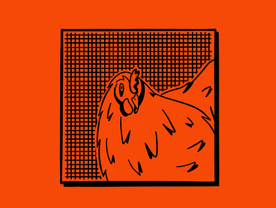 Chicken coop #03 2d chicken hen holiday illustration ipad