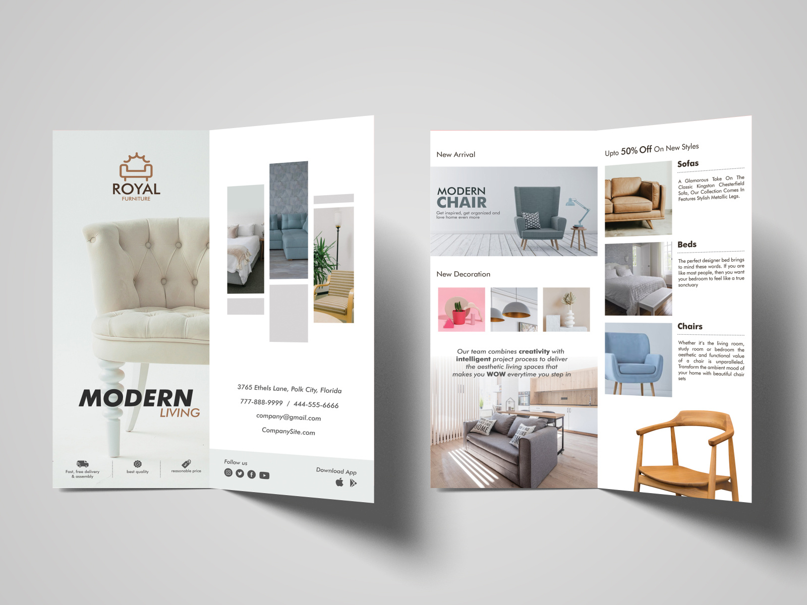 Furniture Brochure by Gaurav on Dribbble
