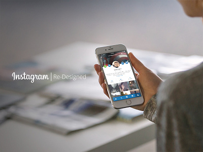 Instagram Profile app home home feed instagram interface ios ios 8 iphone iphone 6 iphone 6 plus mobile ui