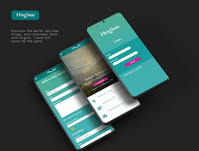 Huginn app mobile mobile app mobile ui travel app