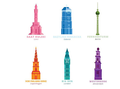 ​TOWERS design illustraion illustrator training vector