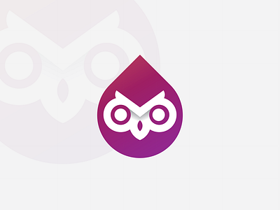 Owl face logo