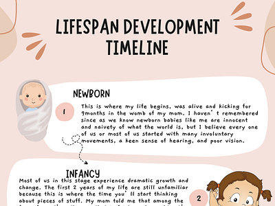 Lifespan Development Timeline 3d animation branding design graphic design illustration logo