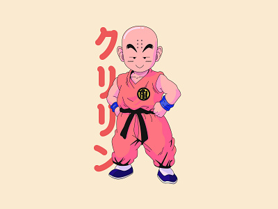 Krillin dbz dragon ball drawing fan art illustration