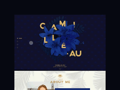 Personal website coming soon animation blue typography webdesign website