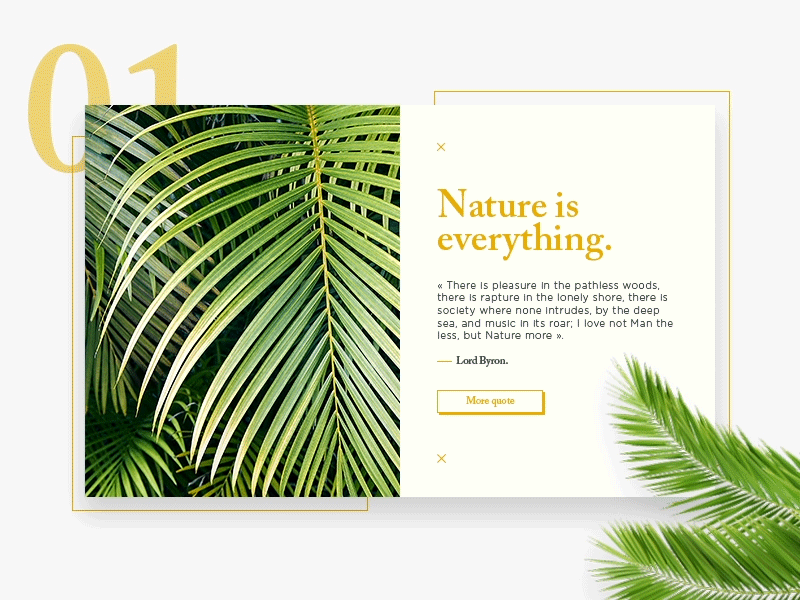 Quote description - UI after animation color nature quote type ui webdesign