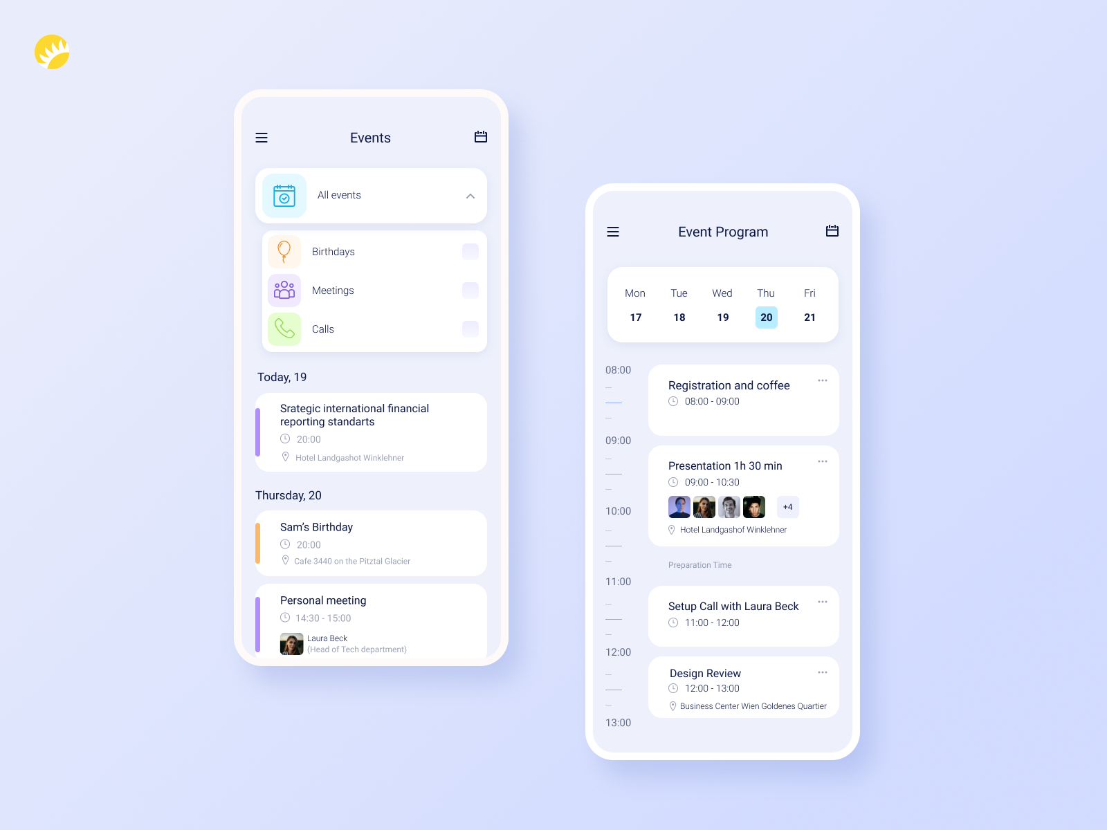 EventApp 2.0 by Oleksii Voronin for Andersen Design on Dribbble