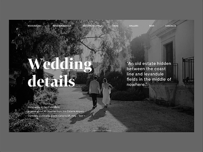 Olivia & Mark Wedding Website black and white design digital flat luxury minimal minimalism serif type typography website wedding wedding invite