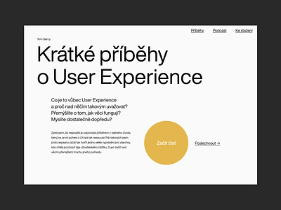 Short UX Stories Website branding design flat identity minimal minimalism type typography ux web