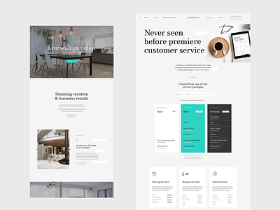 Empirent Website design flat identity minimal minimalism real estate serif shop typography webdesign website