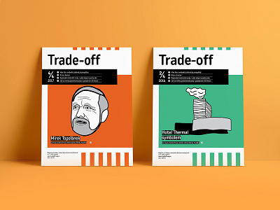 Trade-off Magazine Covers branding design logo magazine design print type typography