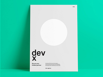 DevX Branding branding corporate identity design logo minimal minimalism poster poster design print type typography