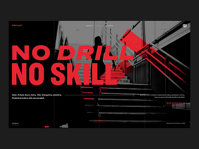 Drill Girl Clothing Website black white branding corporate identity design digital flat identity minimal minimalism typography ui ux web webdesign website