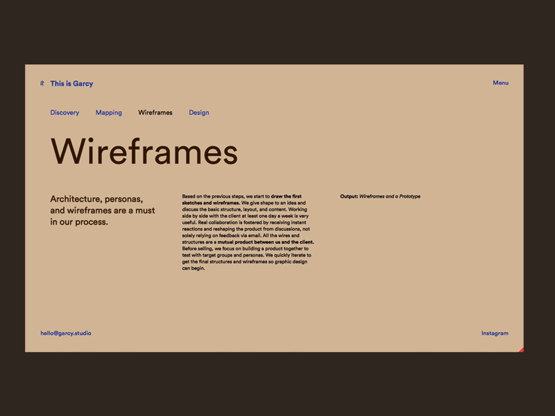 This is Garcy Website – Our game plan #3 ux lettering corporate identity layout website webdesign animation type ui web illustration vector flat digital minimal minimalism identity typography branding design