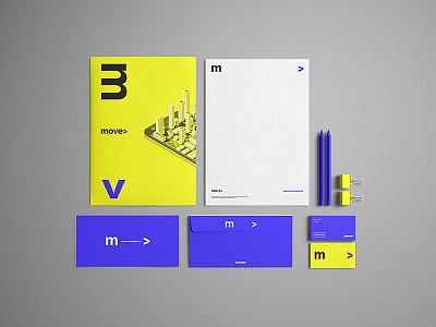 Move App Branding branding corporate identity design flat identity logo minimal minimalism type typography