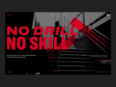 Drill Girl Website branding design flat illustration type typography ui ux vector web