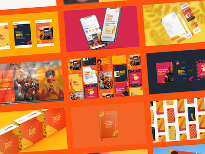 Rebrand mLabs book brand brandbook branding design digital graphic design id logo logotype m marketing mlabs orange prints rebrand social socialmedia yellow