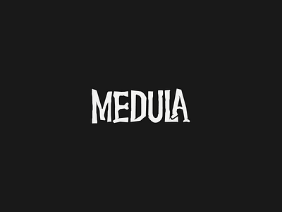 Medula Logo audiovisual black and white bone bones brand branding film logo logotype mark noir photo photo and video