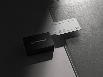 Supernova Bussines Card black and white brand branding business card card design graphic design mockup mockup cloud mockups