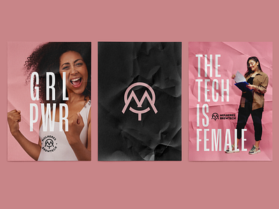Communication Weiss black brand branding female feminist graphic design logo logotype mark pink symbol weiss woman women