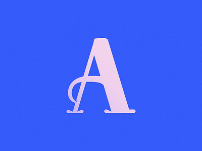 A 36days 36daysofatype a blue letter lettera lettering pink tipo type typeinspire typograph