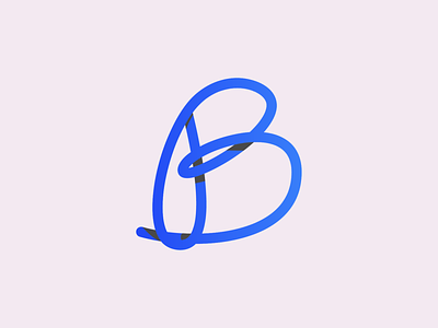 B 36days-adobe 36daysoftype 36daysoftype-b b blue letter lettering pink type typedesign
