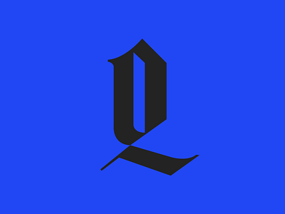 Q 36 days of type 36days 36daysq blackletter gothic letter lettering logo q type typedesigner typetypedesign