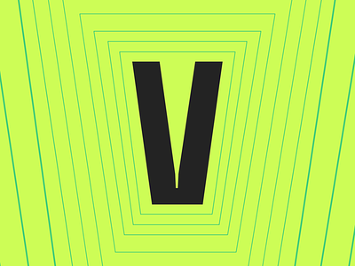 V 36days-v 36daysoftype 36dyas green lettering logo sans type typedesign v
