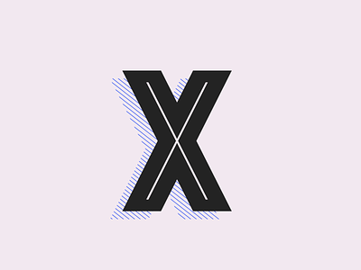 X 36days 36days-x 36daysoftype adobe black letter lettering sans serif shadow type typedesign x xgames